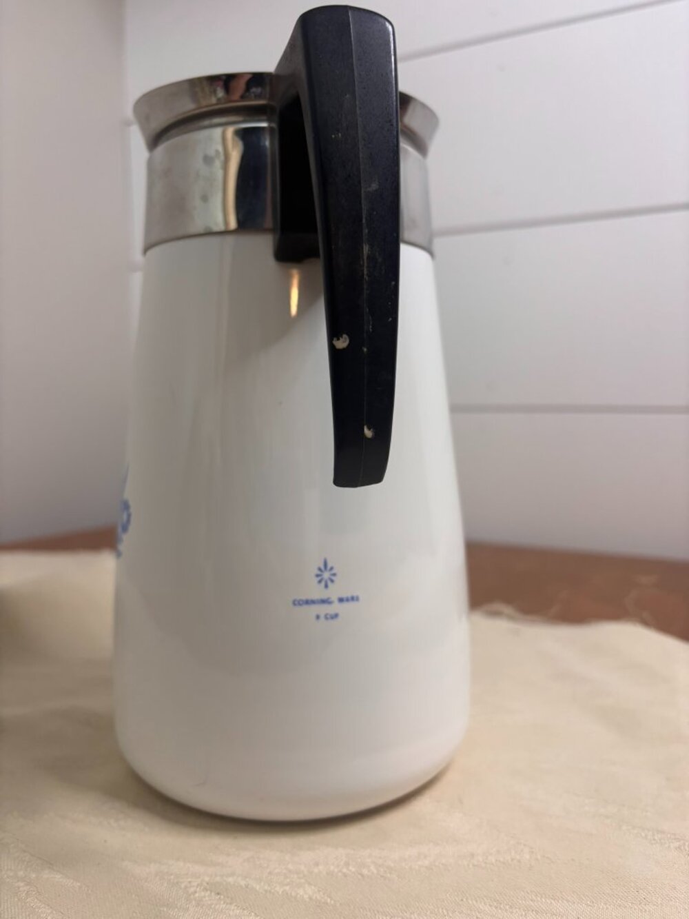 VTG Corning Ware Cornflower Blue 9 Cup Coffee Percolator Complete Pot - Picture 4 of 11